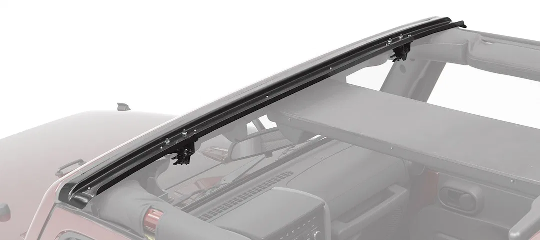 51243-01 – BESTOP Windshield Channel, Black Aluminum